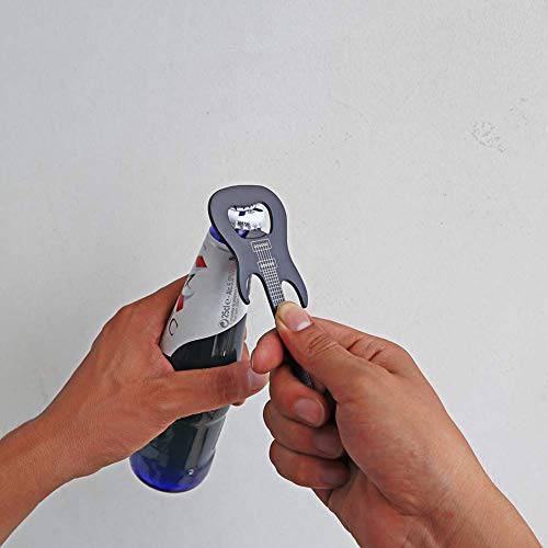 PEPKICN Rock Guitar Style Spatula & Tongs and Guitar Shaped Bottle Opener - Grill Parts America