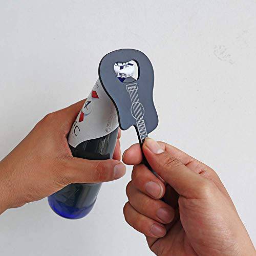 PEPKICN Rock Guitar Style Spatula & Tongs and Guitar Shaped Bottle Opener - Grill Parts America