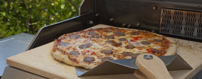 Pizzacraft Pizza Peel With Folding Wood Handle For Easy Storage (Stainless Steel) - PC0200 - Grill Parts America