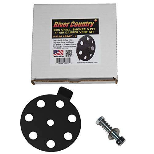 4" Polar Array BBQ Grill, Smoker or Pit Air Venting Damper Kit - Grill Parts America
