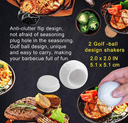 POLIGO 7PCS Golf-Club Style BBQ Tools Grilling Tools with Rubber Handle - Stainless Steel - Black - Grill Parts America
