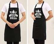 Funny Grilling Aprons with Pockets, King of the Grill, Adjustable Chef Bib Apron - Grill Parts America