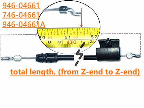 STOP-CONTROL-CABLE-FITS-946-04661-746-04661-MTD-TROY-BILT-21-034-DECK-74604661-Generic Aftermarket Part - Grill Parts America