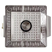 Beer Can Chicken Holder with Free Meat Thermometer- Stainless Steel Roaster Rack - Grill Parts America