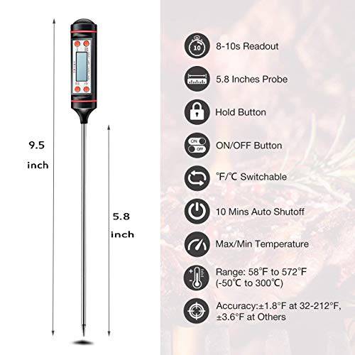 Beer Can Chicken Holder with Free Meat Thermometer- Stainless Steel Roaster Rack - Grill Parts America