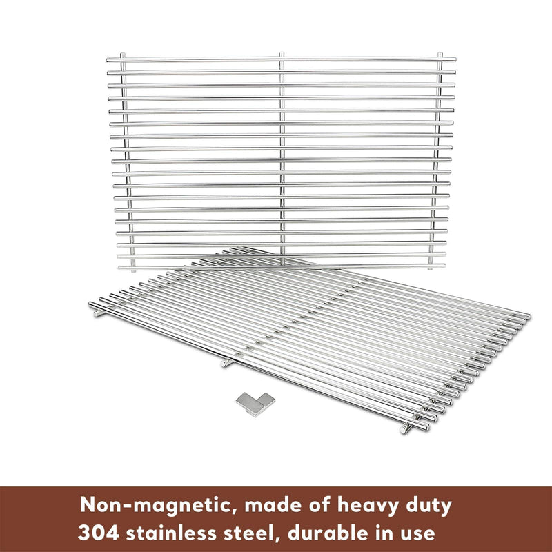 QuliMetal 7528, 304 Stainless Steel Cooking Grates (19.5 x 12.9 x 0.6) for Weber - Grill Parts America