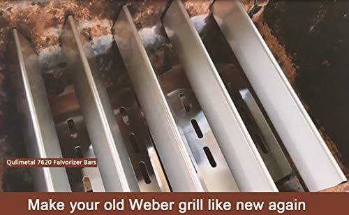 QuliMetal 7620 17.5 Inches Flavor Bars for Weber Genesis 300 Grill Parts, Stainless Steel Heat Plate - Grill Parts America