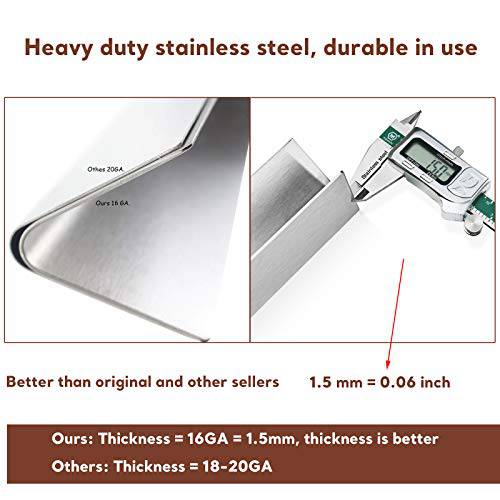 QuliMetal 7620 17.5 Inches Flavor Bars for Weber Genesis 300 Grill Parts, Stainless Steel Heat Plate - Grill Parts America