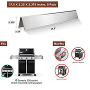 QuliMetal 7620 17.5 Inches Flavor Bars for Weber Genesis 300 Grill Parts, Stainless Steel Heat Plate - Grill Parts America