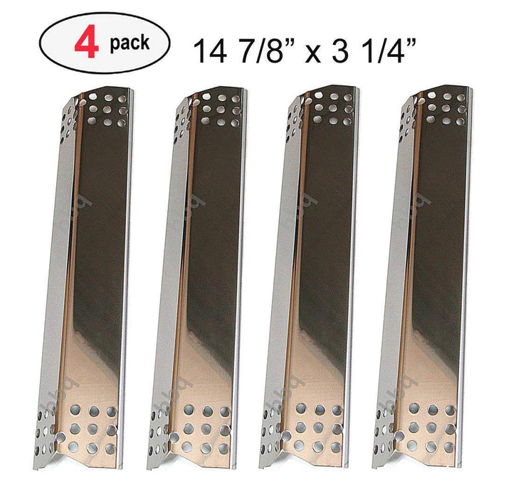 4-pack Master Forge 1010037, 1010048, Nexgrill 720-0837C gas grill Stainless Steel Heat Plate Replacement - Grill Parts America