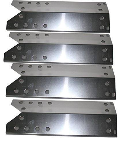 Stainless Steel Heat Plate Replacement (4-pack) for Specific Grill Models Kenmore, Nexgrill (Dimensions: 15 1/16" X 5 1/2") - Grill Parts America