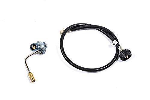 3ft Propane Adapter Hose 1 lb to 20 lb Converter and Gas Regulator fit for Blackstone 17”, 22” Tabletop, and The Dash Griddles - Grill Parts America