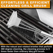ROMANTICIST 18’’ Grill Brush with Scraper - Grill Parts America
