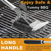 ROMANTICIST 18’’ Grill Brush with Scraper - Grill Parts America