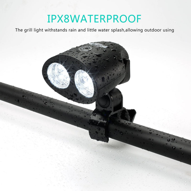 RVZHI Barbecue Grill Light, 360°Rotation for BBQ with 10 Super Bright LED Lights - Grill Parts America