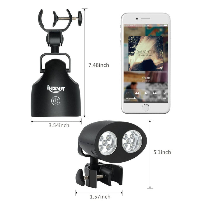 RVZHI Barbecue Grill Light, 360°Rotation for BBQ with 10 Super Bright LED Lights - Grill Parts America