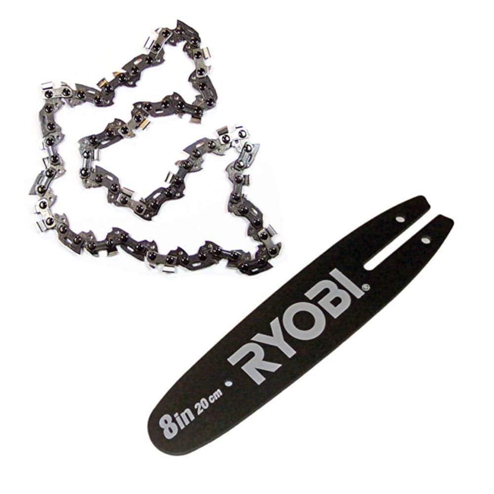Ryobi 329091522G Electric Pole Saw Replacement 8" Chain Bar and