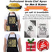 Funny Cooking Apron for Women Men Adjustable Kitchen Chef Aprons with 2 Large Pockets - Grill Parts America