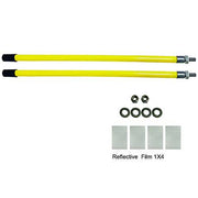 22'' Snow Plow Blade Marker Guide Kit High Visibility Yellow with Stud Moun - Grill Parts America
