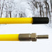 22'' Snow Plow Blade Marker Guide Kit High Visibility Yellow with Stud Moun - Grill Parts America