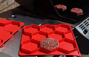 Shape+Store Burger Master 8-in-1 Innovative Burger Press, 8-Patty, Red - Grill Parts America