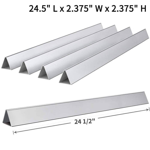 SHINESTAR 24.5 inch Heavy Duty Flavorizer Bars for Weber Genesis 300 Series, Stainless Steel Replacement Parts 7540 - Grill Parts America