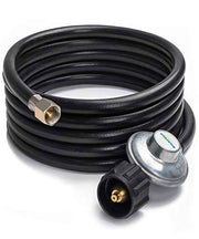 SHINESTAR 12ft Low Pressure Propane Regulator with Hose for Grill, Heater, Fire Pit, Gas Water Heater and Generator - Grill Parts America