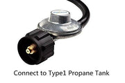 SHINESTAR 12ft Low Pressure Propane Regulator with Hose for Grill, Heater, Fire Pit, Gas Water Heater and Generator - Grill Parts America