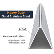 SHINESTAR 15.3 inch Rustproof Flavorizer Bars for Weber Spirit 200 Series (2013-2017), Stainless Steel, 7635 - Grill Parts America