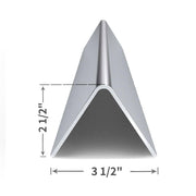 SHINESTAR 15.3 inch Rustproof Flavorizer Bars for Weber Spirit 200 Series (2013-2017), Stainless Steel, 7635 - Grill Parts America