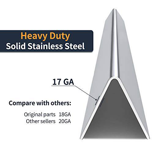 SHINESTAR 15.3 inch Rustproof Flavorizer Bars for Weber Spirit 300 Series (2013-2017), Stainless Steel, 7636 - Grill Parts America