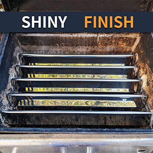 SHINESTAR 15.3 inch Rustproof Flavorizer Bars for Weber Spirit 300 Series (2013-2017), Stainless Steel, 7636 - Grill Parts America