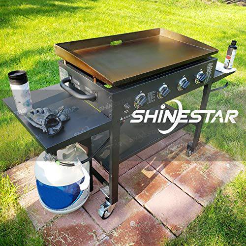 SHINESTAR 5FT Low Pressure Propane Regulator with Hose for Gas Smoker, Propane Fire Pit, Heater, 3/8inch Female Flare Nut - Grill Parts America