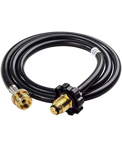 SHINESTAR 5FT Propane Hose Adapter 1lb to 20lb Converter Replacement for Coleman Roadtrip Portable Grill, Buddy Heater and More 1LB Portable Appliance to LP Tank POL Connection - Grill Parts America