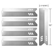 SHINESTAR Grill Replacement Parts for Dyna-Glo, Backyard Grill, 15 inch SS Heat Plate Shield Tent Flame Tamer(5 pcs SS-HP014) - Grill Parts America