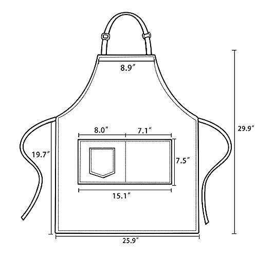 Skull Chef Your Opinion Wasn't in My Recipe Apron, Funny BBQ Grill Chef Aprons for Men, Women with 3 Pockets, Kitchen Barbecue Grilling Cooking Aprons, Unique Gifts for Daddy, Mom, Boyfriend, Friends - Grill Parts America