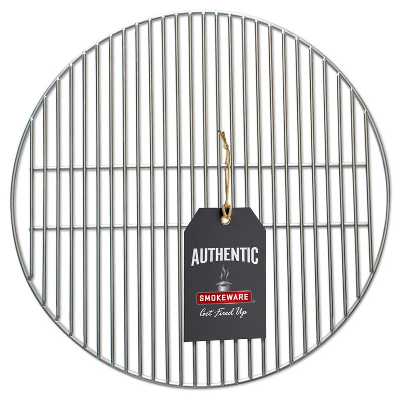 SMOKEWARE Stacker & Grill Grate Combo (Top Grate and Stacker Only) - Compatible with Xtra Large Big Green Eggs, Stainless Steel Grill Accessories - Grill Parts America