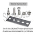 Stainless Snowblower Modifies Impeller Kit - 3/8 inch 3-Blade Universal - Modifies 2-Stage Machine Including Installation Hardware (3) - Grill Parts America