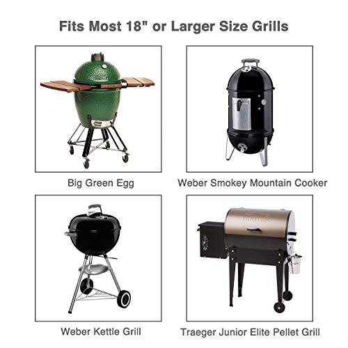 Extra Long Stainless Steel Rib Rack for Smoking and Grilling, Holds up ...