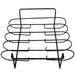 Sorbus Non-Stick Rib Rack - Porcelain Coated Steel Roasting Stand - Holds 4 Rib Racks for Grilling & Barbecuing (Black) - Grill Parts America