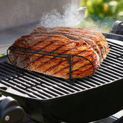 Sorbus Non-Stick Rib Rack - Porcelain Coated Steel Roasting Stand - Holds 4 Rib Racks for Grilling & Barbecuing (Black) - Grill Parts America