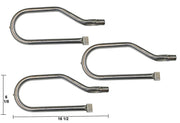 3 pack - Stainless Steel Burner Replacement for Select Gas Grill Models by Harris Teeter, Kirkland and Others - Grill Parts America
