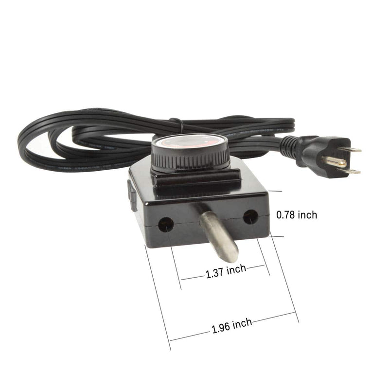 Stanbroil Replacement Part Electric Smoker and Grill Heating Element with Adjustable Thermostat Cord Controller - Grill Parts America