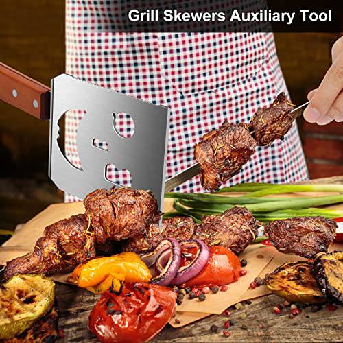 Heavy Duty BBQ Grill Tongs and Spatula for Outdoor Grill, 18 Inch Metal Grill Spatula Comes with an Extra Long Locking Kitch Tongs, Best BBQ Gift for Barbecue Grilling Master - Grill Parts America