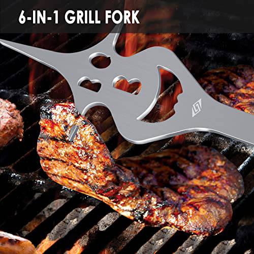 Alpha Grillers Grill Set Heavy Duty BBQ Accessories - BBQ Gifts Tool S