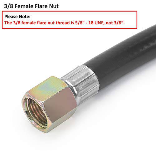 STYDDI 3 Feet Low Pressure Propane Regulator and Hose with Propane Tank Gauge, Universal QCC1 Replacement Hose with Regulator for Most LP Gas Grill, Heater and Fire Pit Table, 3/8 Female Flare Nut - Grill Parts America