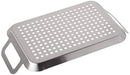 TableCraft 13.5" Stainless Steel Grilling Pan with Handles | Great for Outdoor Barbecues and Grills - Grill Parts America