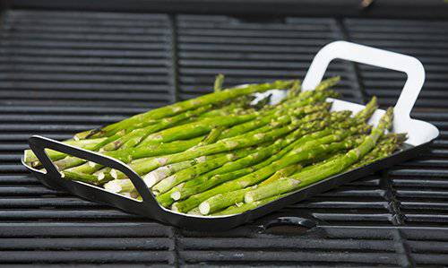 TableCraft 13.5" Stainless Steel Grilling Pan with Handles | Great for Outdoor Barbecues and Grills - Grill Parts America