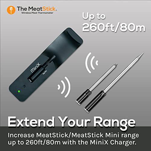 MeatStick WiFi Pro Set | Wireless Meat Thermometer with Bluetooth | Unlimited Range | for BBQ, Kitchen, Smoker, Air Fryer, Deep Frying, Oven, Sous Vide, Grill, Rotisserie - Grill Parts America