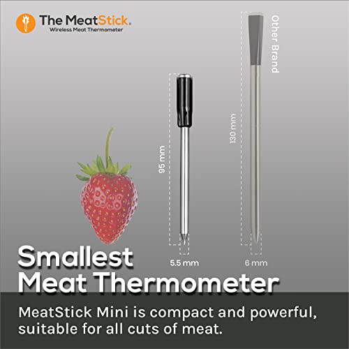 MeatStick WiFi Pro Set | Wireless Meat Thermometer with Bluetooth | Unlimited Range | for BBQ, Kitchen, Smoker, Air Fryer, Deep Frying, Oven, Sous Vide, Grill, Rotisserie - Grill Parts America